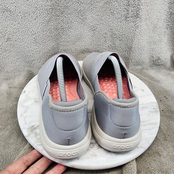 Crocs Shoes Womens Size 11 Gray Slip On Sneakers *NWOT* - Picture 6 of 13